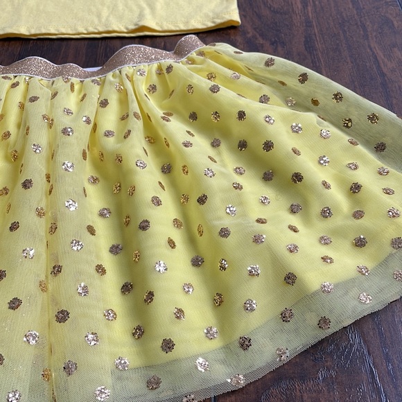 Girls Tulle skirt with matching sparkly tee - Picture 6 of 8
